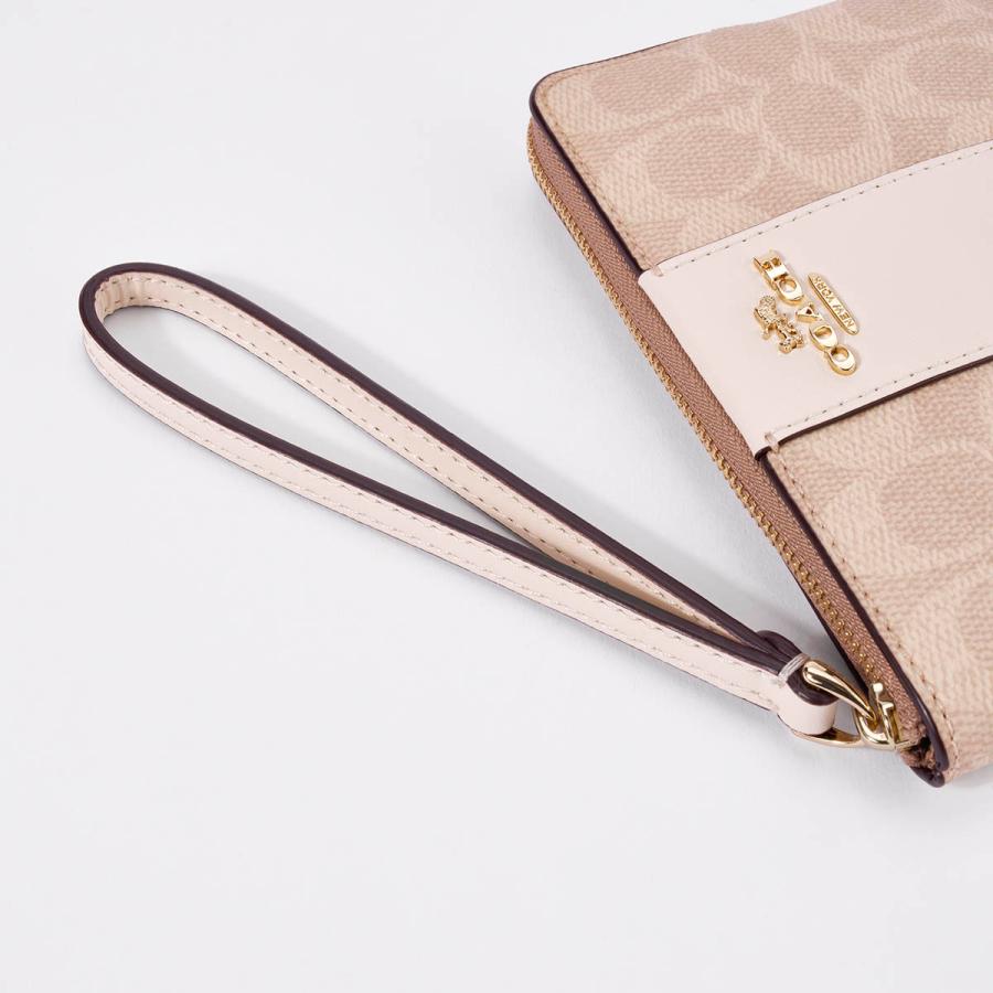 COACH（コーチ） 並行輸入 ポーチ シグネチャーキャンバスストライプ