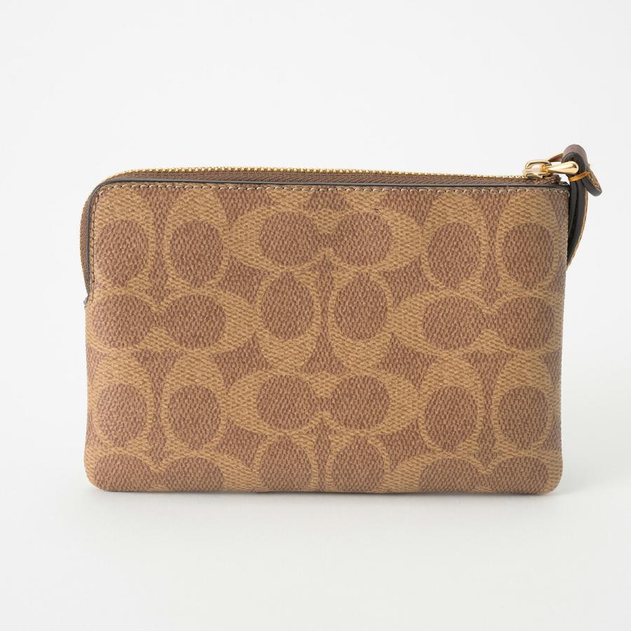 COACH（コーチ） 並行輸入 ポーチ シグネチャーキャンバス・ストライプ