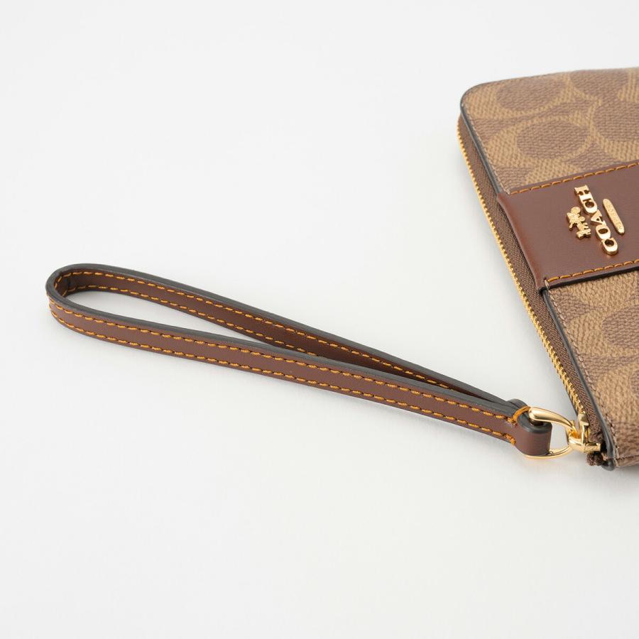 COACH（コーチ） 並行輸入 ポーチ シグネチャーキャンバス・ストライプ