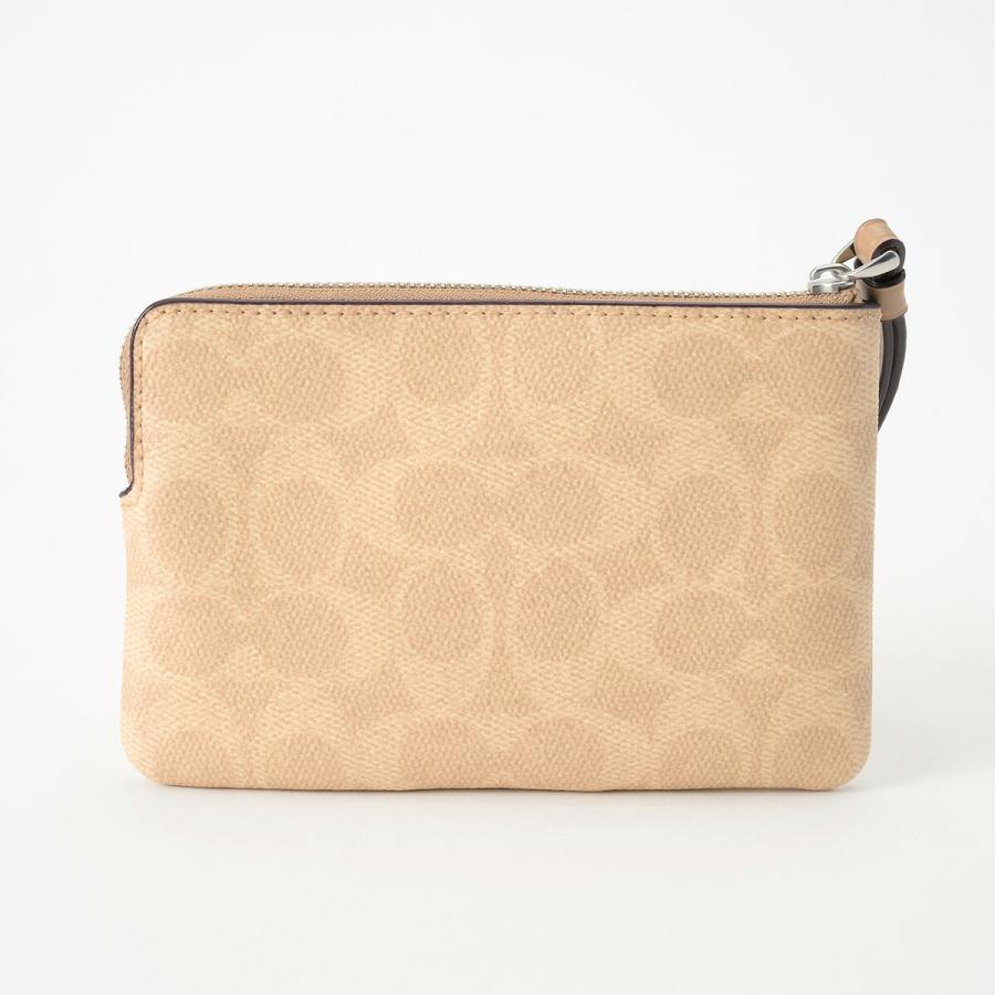 並行輸入 コーチ ポーチ COACH シグネチャーキャンバス・ストライプ CW854 SVPWH レディース ベージュ | COACH | 01