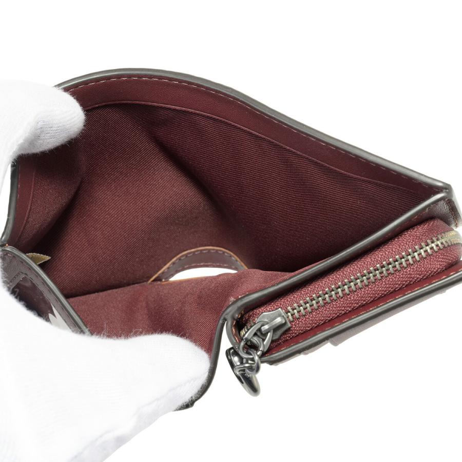 COACH 並行輸入 コーチ 2つ折り財布 スタープリント CW950 QBXD2