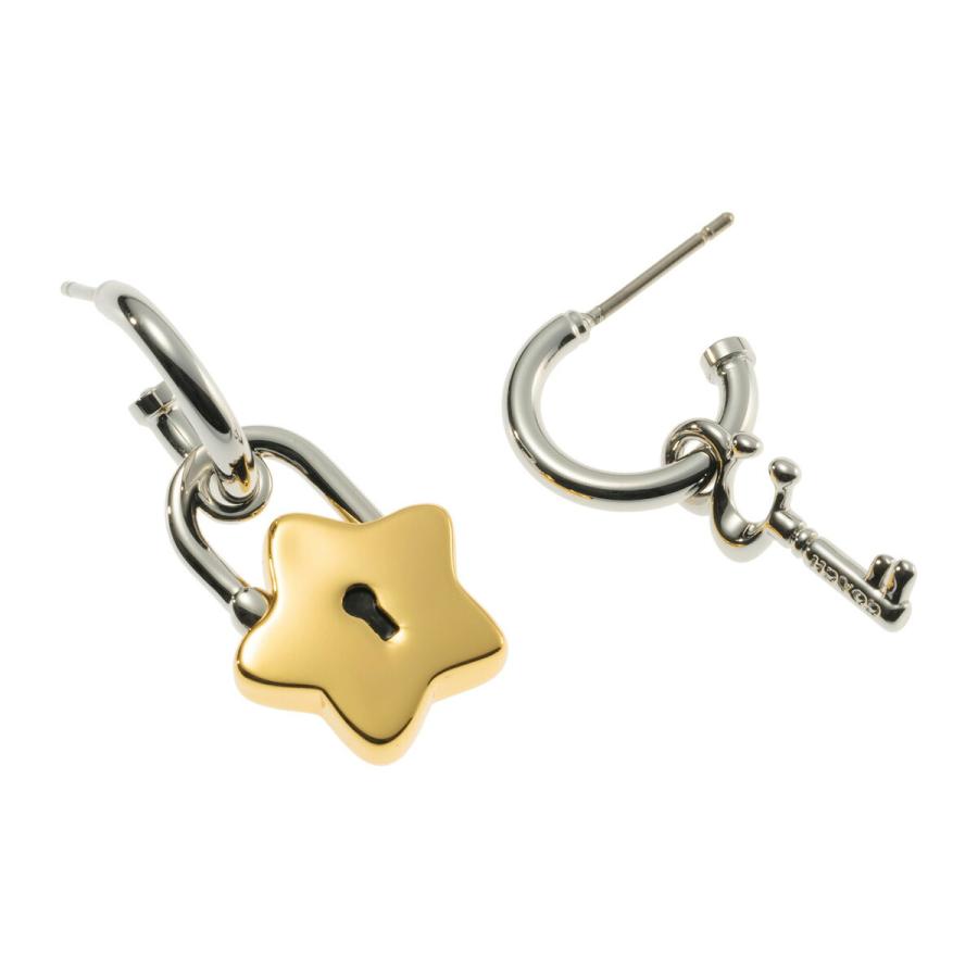 並行輸入 コーチ ピアス COACH スター パッドロック アンド CY096 A31レディース シルバー ゴールド | COACH | 01