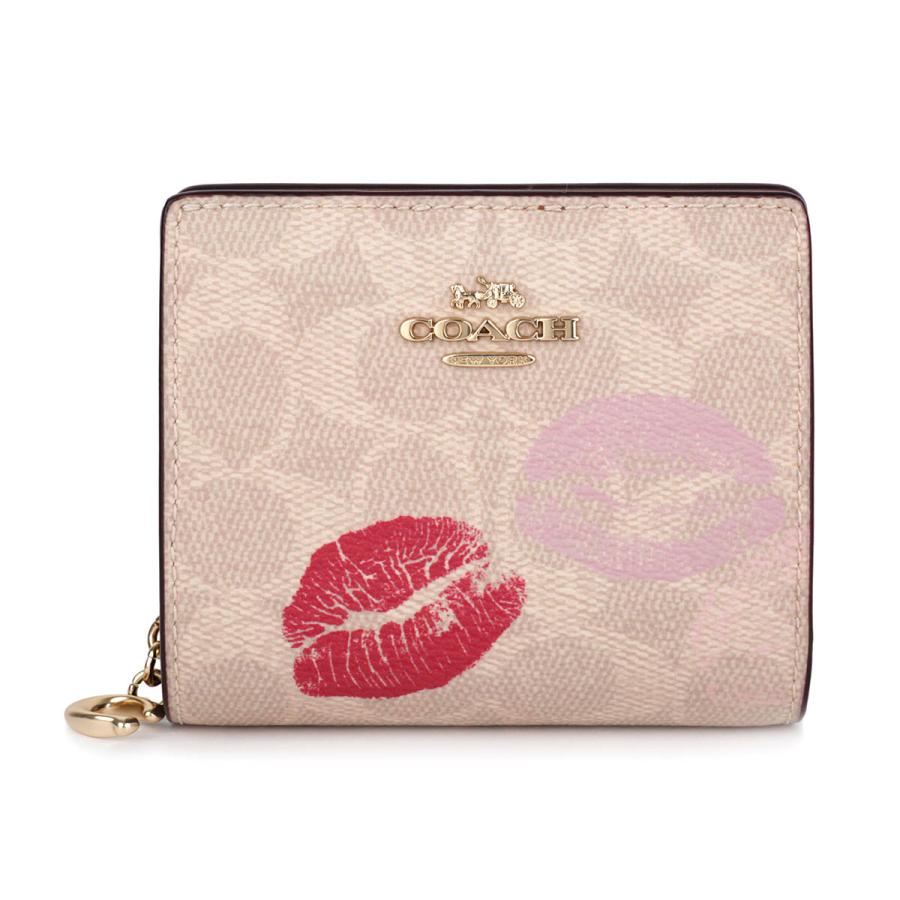 並行輸入 コーチ 2つ折り財布 COACH シグネチャー リップスプリント CZ952 IMSASレディース ベージュ | COACH