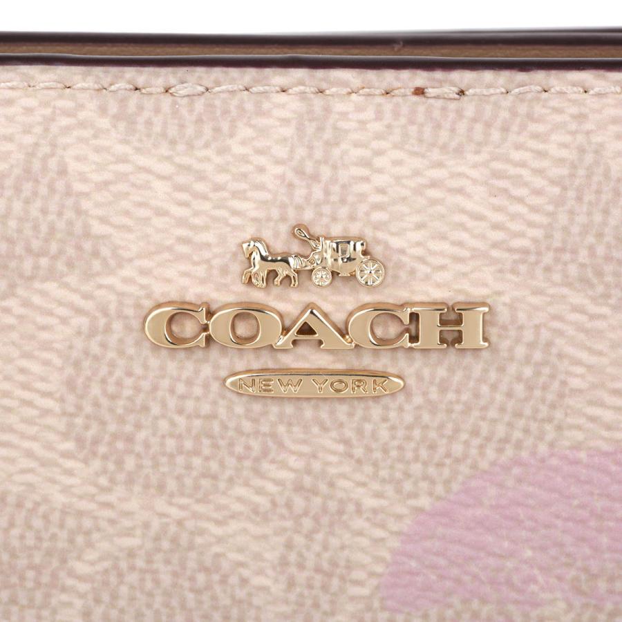 並行輸入 コーチ 2つ折り財布 COACH シグネチャー リップスプリント CZ952 IMSASレディース ベージュ | COACH | 06