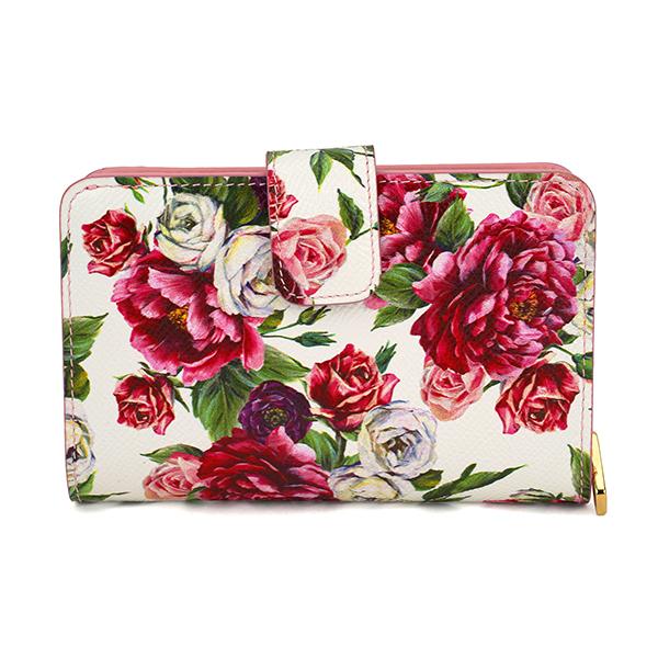 Dolce & Gabbana 花柄 二つ折り財布 DOLCE&GABBANA ドルチェ＆ガッバーナ 2つ折り財布 Dolce&Gabbana