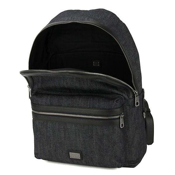 並行輸入 ドルチェアンドガッバーナ リュックサック BLUE DENIM BACKPACK BM1263 AR607 デニム/ブラック 黒 爆買 | DOLCE&GABBANA | 03