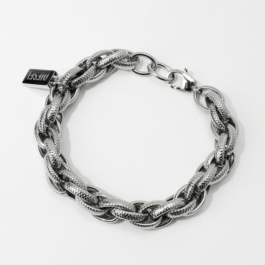 DIESEL DX1514040 ブレスレット メンズ シルバー 並行輸入品 DIESEL（ディーゼル） 並行輸入 ブレスレット ロゴ DX1514040ユニ