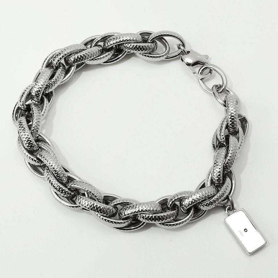 DIESEL DX1514040 ブレスレット メンズ シルバー 並行輸入品 DIESEL（ディーゼル） 並行輸入 ブレスレット ロゴ DX1514040 ユニ