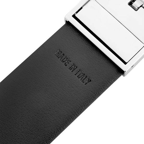 良品　ジョルジオ・アルマーニ　リバーシブルベルト　グレー　黒銀金具　メンズ　本革 良品 ジョルジオ・アルマーニ リバーシブルベルト グレー 黒銀金具