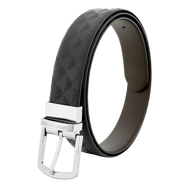 未使用 アルマーニ サッシュベルト 黒 ARMANI（アルマーニ） 並行輸入 ベルト スムース＆オールオーバー