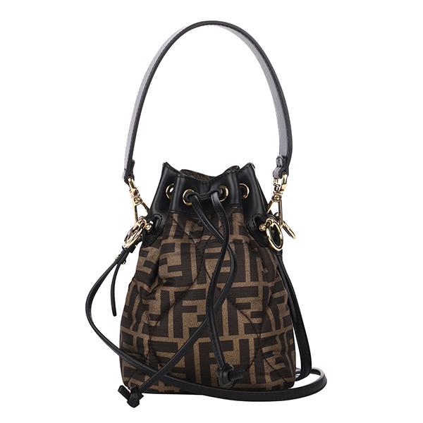 並行輸入 フェンディ ハンドバッグ FENDI モン トレゾール 8BS010 AKBB F0XECレディース ブラウン 茶 ブラック 黒 | FENDI