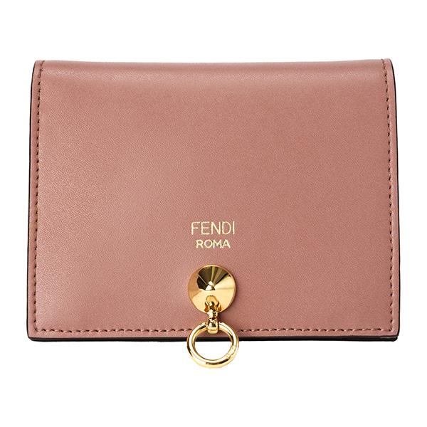 【極美品】フェンディ ピーカブー セレリア ターンロック ピンク 二つ折り財布 FENDI - フェンディ 二つ折り財布 ピーカブー セレリア ターン
