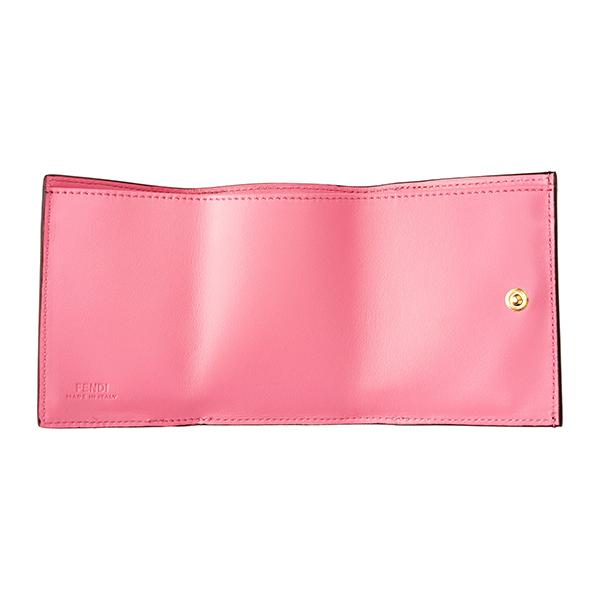 FENDI フェンディ 3つ折り財布 エフ イズ 8M0395 AAII F1B11 ピンク  