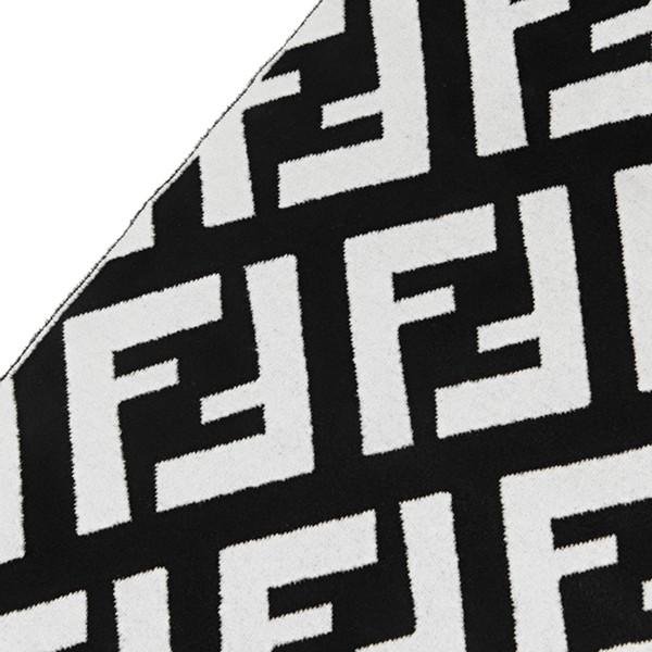 並行輸入 フェンディ マフラー・ストール SCARF FXT251 A20J F13D7 ブラック 黒/ホワイト 白 爆買 | FENDI | 02