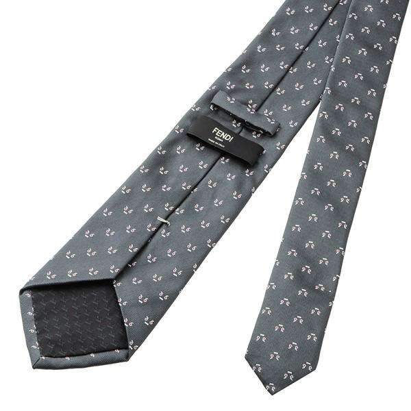 並行輸入 フェンディ ネクタイ TIE 0VB QK5 グレー 爆買 | FENDI | 03