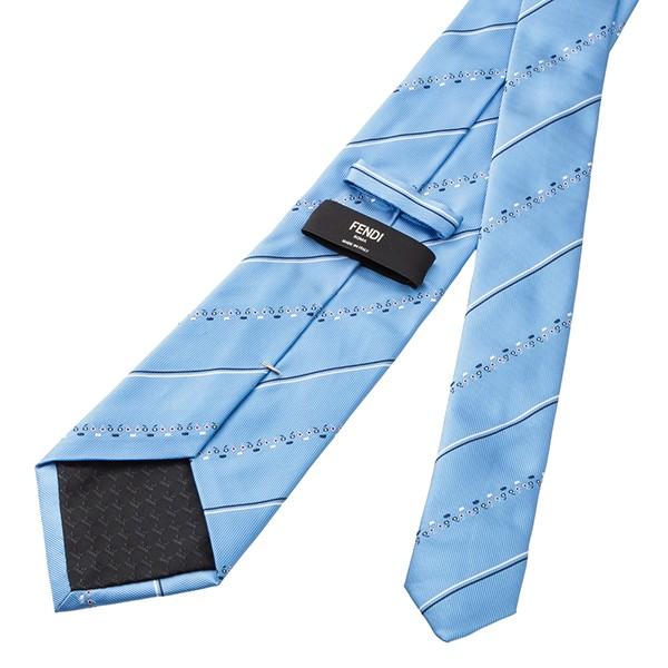 並行輸入 フェンディ ネクタイ TIE 0VC TY2 ライトブルー/ネイビー 爆買 | FENDI | 03