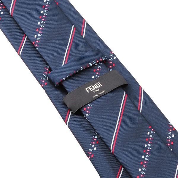 並行輸入 フェンディ ネクタイ TIE 0VC ZB1 ブルー 青/レッド 赤 爆買 | FENDI | 04