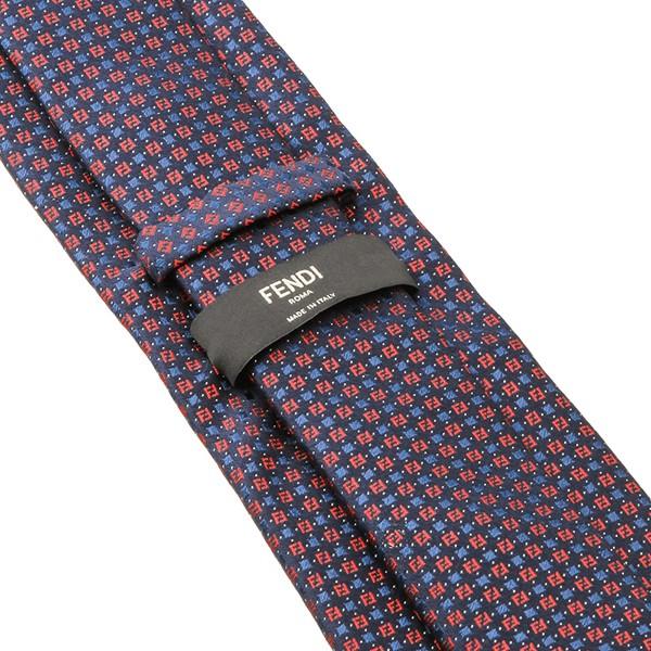 並行輸入 フェンディ ネクタイ TIE 0VN ZB1 ネイビー/レッド 赤 爆買 | FENDI | 04