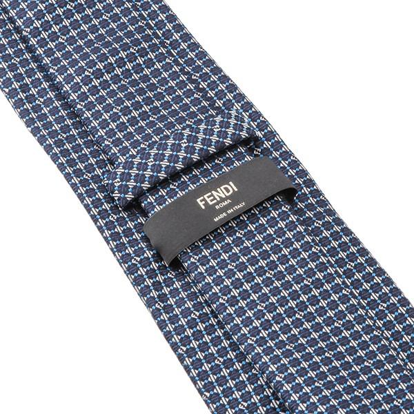 並行輸入 フェンディ  ネクタイ  0VX QR3 ブルー 青 爆買 | FENDI | 04