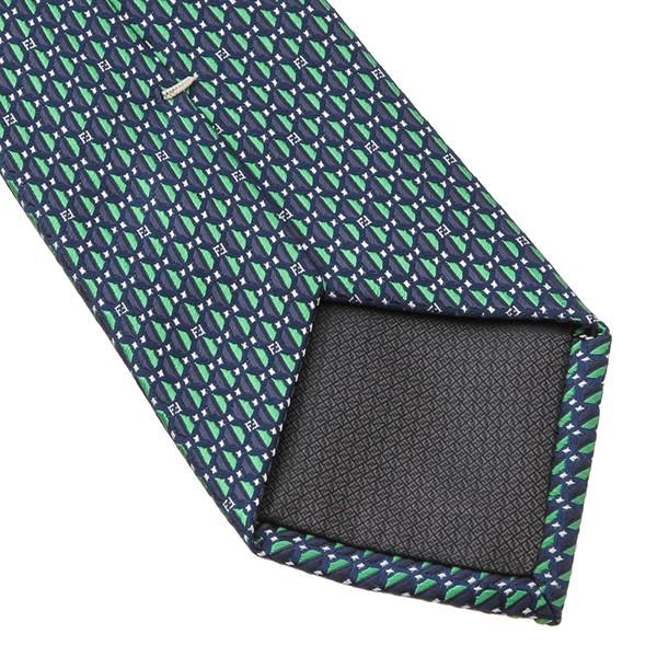 並行輸入 フェンディ ネクタイ TIE 0VY L5T ブルー 青/グリーン 爆買 | FENDI | 05