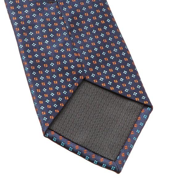 並行輸入 フェンディ ネクタイ TIE A0C9 8Y6 ダークブルー 青/オレンジ 爆買 | FENDI | 05