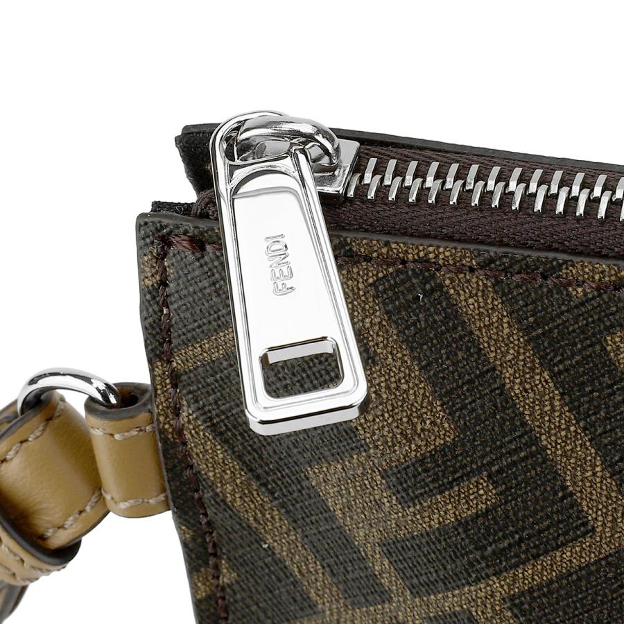 お値下げフェンディ バック 刺繍入り※ 直営店買付】フェンディ☆モン トレゾール FF刺繍 8BS010APKEF