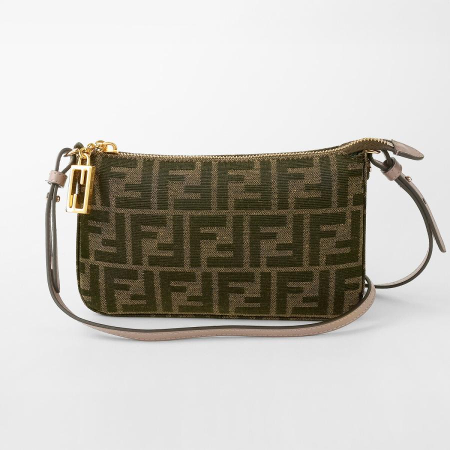 並行輸入 フェンディ クラッチ セカンドバッグ ブラウンFFジャカードファブリック 8BS073 AD23 F1GE3 | FENDI