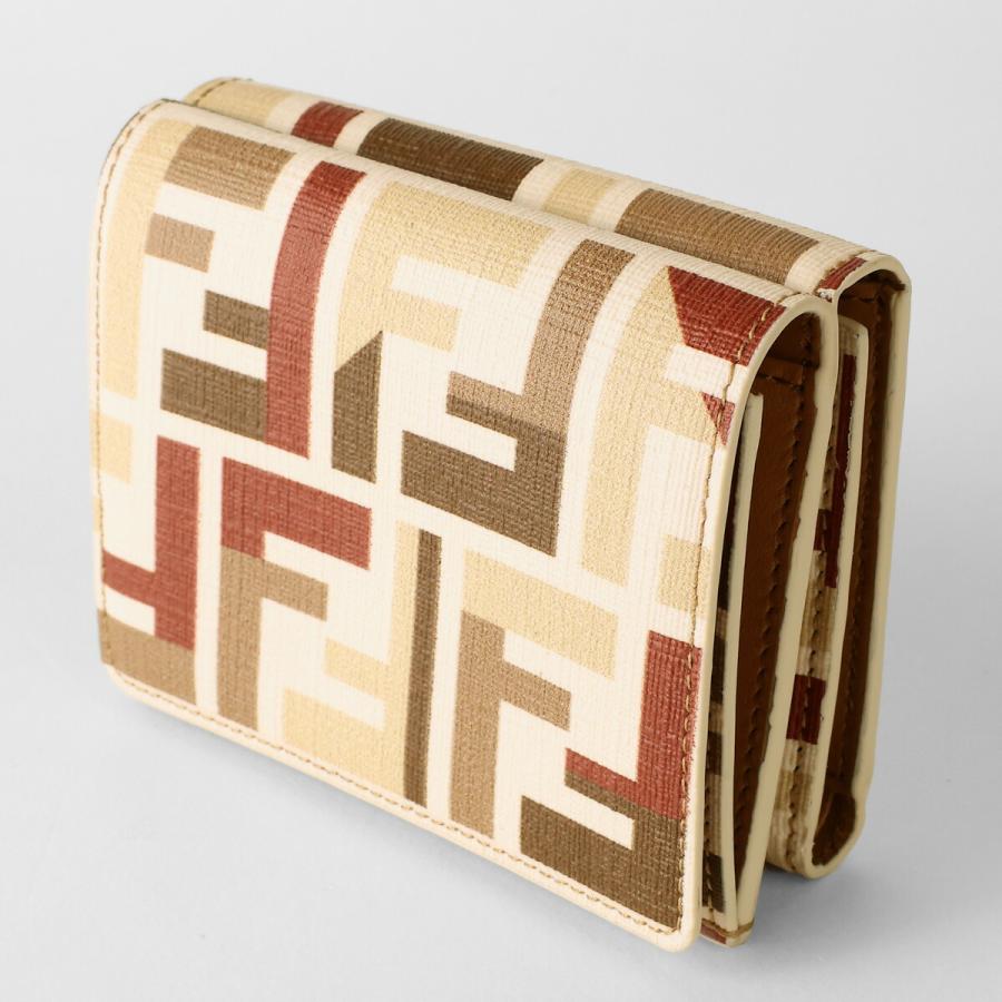 Fendi 三つ折り財布 白　黄色 FENDI（フェンディ） 並行輸入 3つ折り財布 FENDI ROMA 8M0480 AV1Y