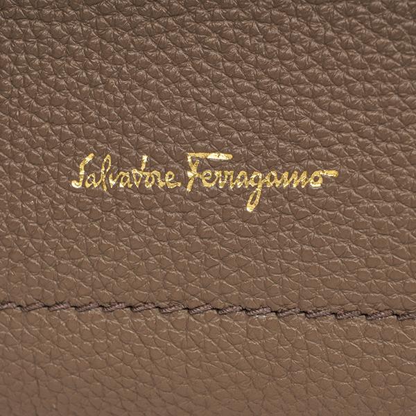 並行輸入 フェラガモ ハンドバッグ FERRAGAMO ガンチーニ 21F478 741018レディース グレー系 ベージュ | FERRAGAMO | 07