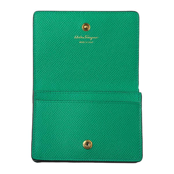 新品 FERRAGAMO 22 0371 758542 カードケース FERRAGAMO フェラガモ カードケース ガンチーニ 220371 758542