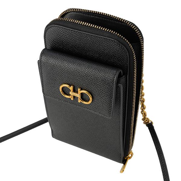 並行輸入 フェラガモ ショルダーバッグ FERRAGAMO ガンチーニ 220375 755308レディース ブラック 黒 | FERRAGAMO | 03