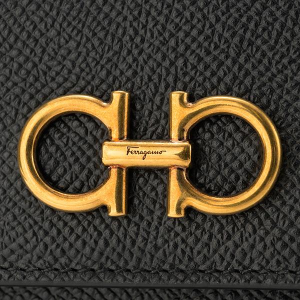 並行輸入 フェラガモ ショルダーバッグ FERRAGAMO ガンチーニ 220375 755308レディース ブラック 黒 | FERRAGAMO | 06