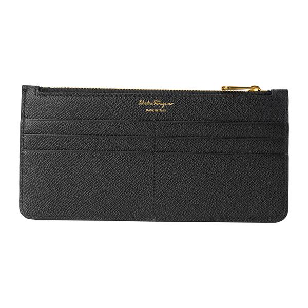 並行輸入 フェラガモ カードケース FERRAGAMO ガンチーニ 220404 758555レディース ブラック 黒 | FERRAGAMO | 01
