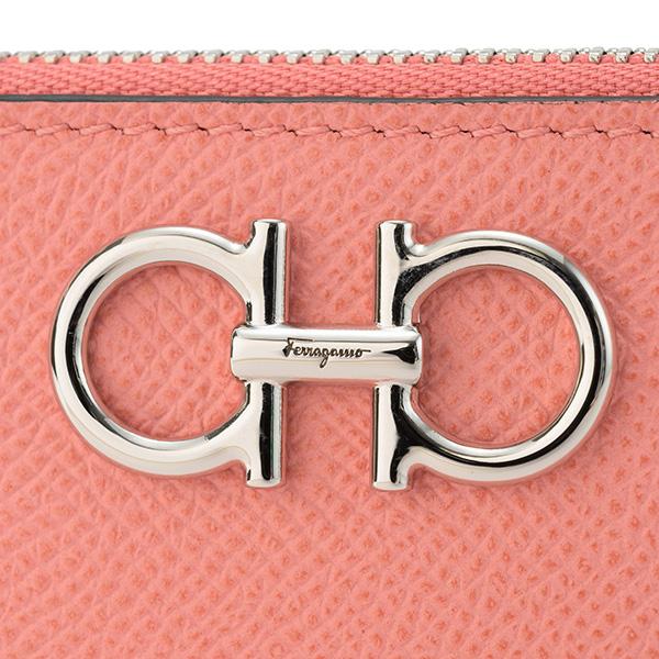 並行輸入 フェラガモ カードケース FERRAGAMO ガンチーニ 220404 758558レディース ピンク | FERRAGAMO | 05