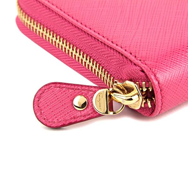 並行輸入 フェラガモ 長財布(ラウンドファスナー) ジップアラウンドウォレット  22 B300 642076 ピンク 爆買 |  | 06