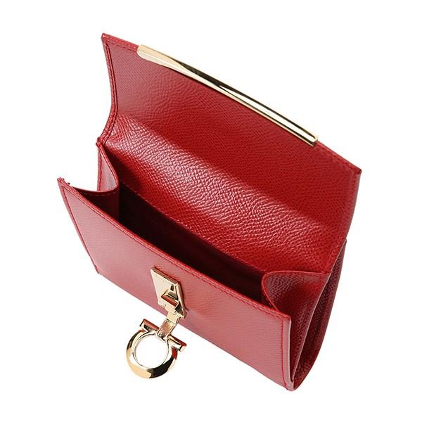 並行輸入 フェラガモ 2つ折り財布 ガンチーニ 22C877 0673999 レッド