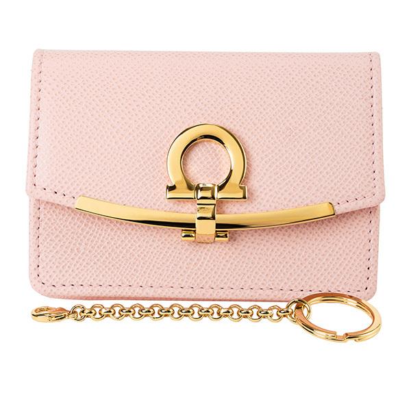 フェラガモ カードケースゴールド・ガンチーニ FERRAGAMO 並行輸入 フェラガモ カードケース ガンチーニ 22D198