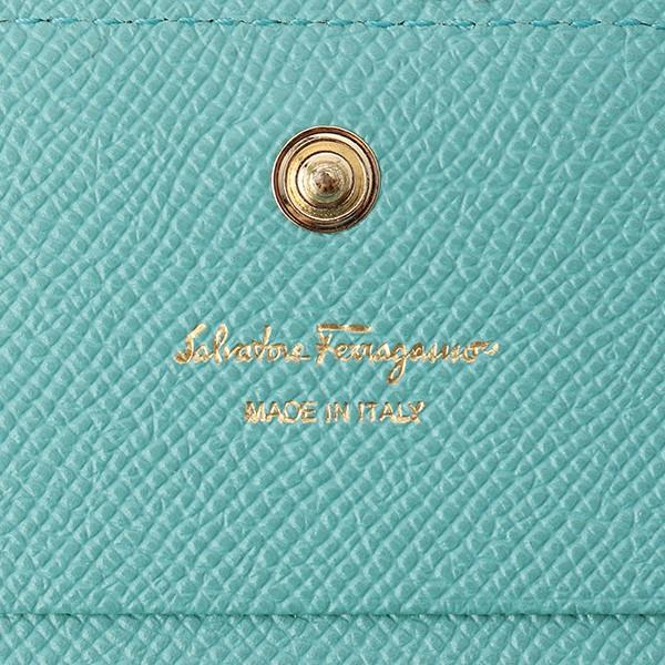 並行輸入 フェラガモ 2つ折り財布 ヴァラ・リボン 22D515 724344