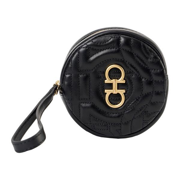 並行輸入 フェラガモ コインケース FERRAGAMO ガンチーニ マトラッセ 22D997 734753レディース ブラック 黒 | FERRAGAMO