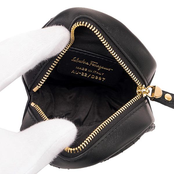 並行輸入 フェラガモ コインケース FERRAGAMO ガンチーニ マトラッセ 22D997 734753レディース ブラック 黒 | FERRAGAMO | 05