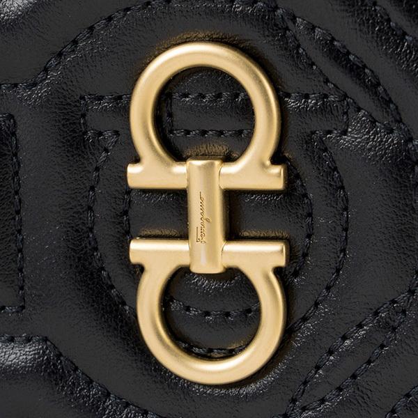 並行輸入 フェラガモ コインケース FERRAGAMO ガンチーニ マトラッセ 22D997 734753レディース ブラック 黒 | FERRAGAMO | 06