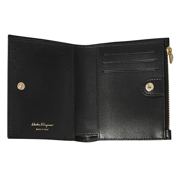 FERRAGAMO 折財布 22E009 734500 FERRAGAMO フェラガモ 2つ折り財布 ヴァラ ボウ 22E009 734500