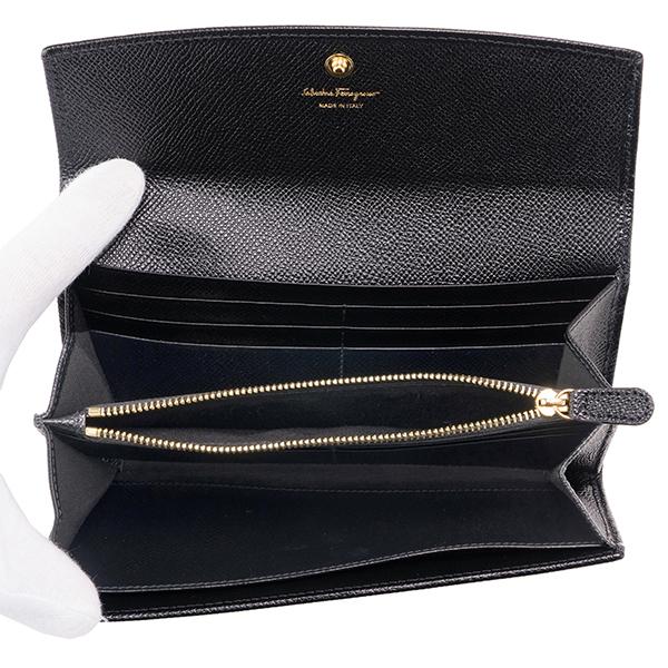 ✨プレゼント梱包✨　Ferragamo 長財布　Wガンチーニ ガンチーニ FERRAGAMO フェラガモ 長財布 ガンチーニ 22 O001 737292