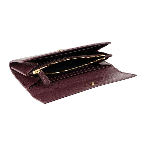 FERRAGAMO 並行輸入 フェラガモ 長財布 ワインレッド バーガンディ 22