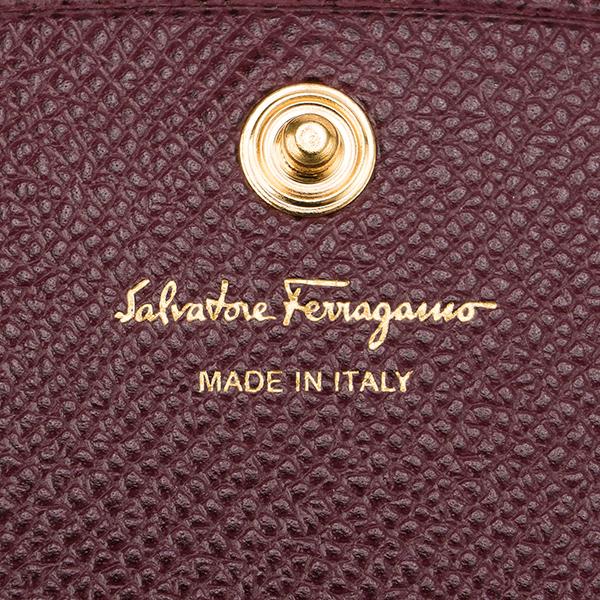 FERRAGAMO（フェラガモ） 並行輸入 長財布 ワインレッド バーガンディ