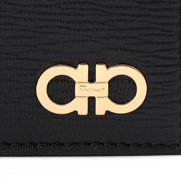 並行輸入 フェラガモ  2つ折り財布 ガンチーニ 66A064 0685972 ブラック 黒 爆買 |  | 05