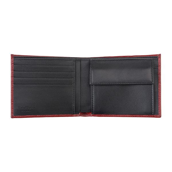 並行輸入 フェラガモ 2つ折り財布 FERRAGAMO ガンチーニ 66A065 733322メンズ レッド 赤 | FERRAGAMO | 03