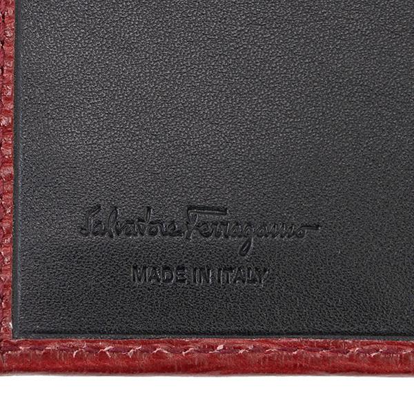 並行輸入 フェラガモ 2つ折り財布 FERRAGAMO ガンチーニ 66A065 733322メンズ レッド 赤 | FERRAGAMO | 08