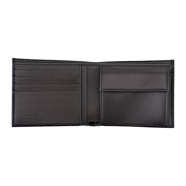 並行輸入 フェラガモ 2つ折り財布 FERRAGAMO ガンチーニ 66A065 733323メンズ ブラック 黒 | FERRAGAMO | 03