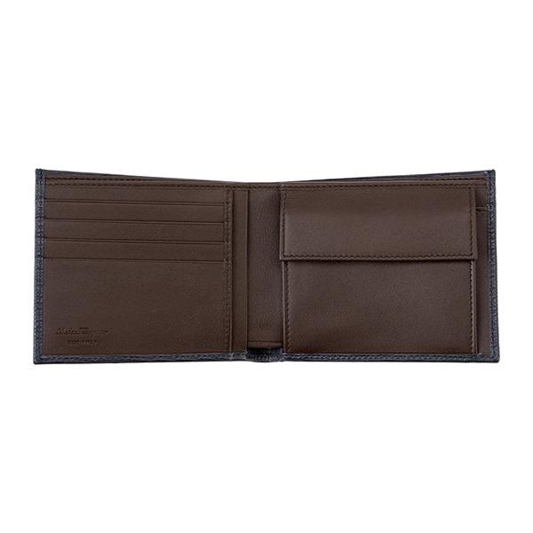 並行輸入 フェラガモ  2つ折り財布 ガンチーニ 66A065 740924 チャコールグレー 爆買 | FERRAGAMO | 03